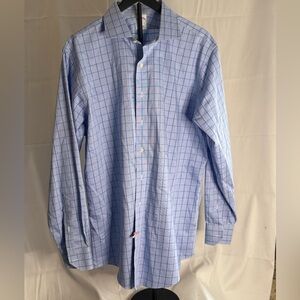 Brooks Brothers Blue Checkered Dress Shirt